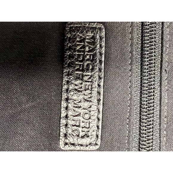 Mark New York Andrew Mark black shoulder bag adjustable strap 2 front zip pocket - Picture 6 of 9